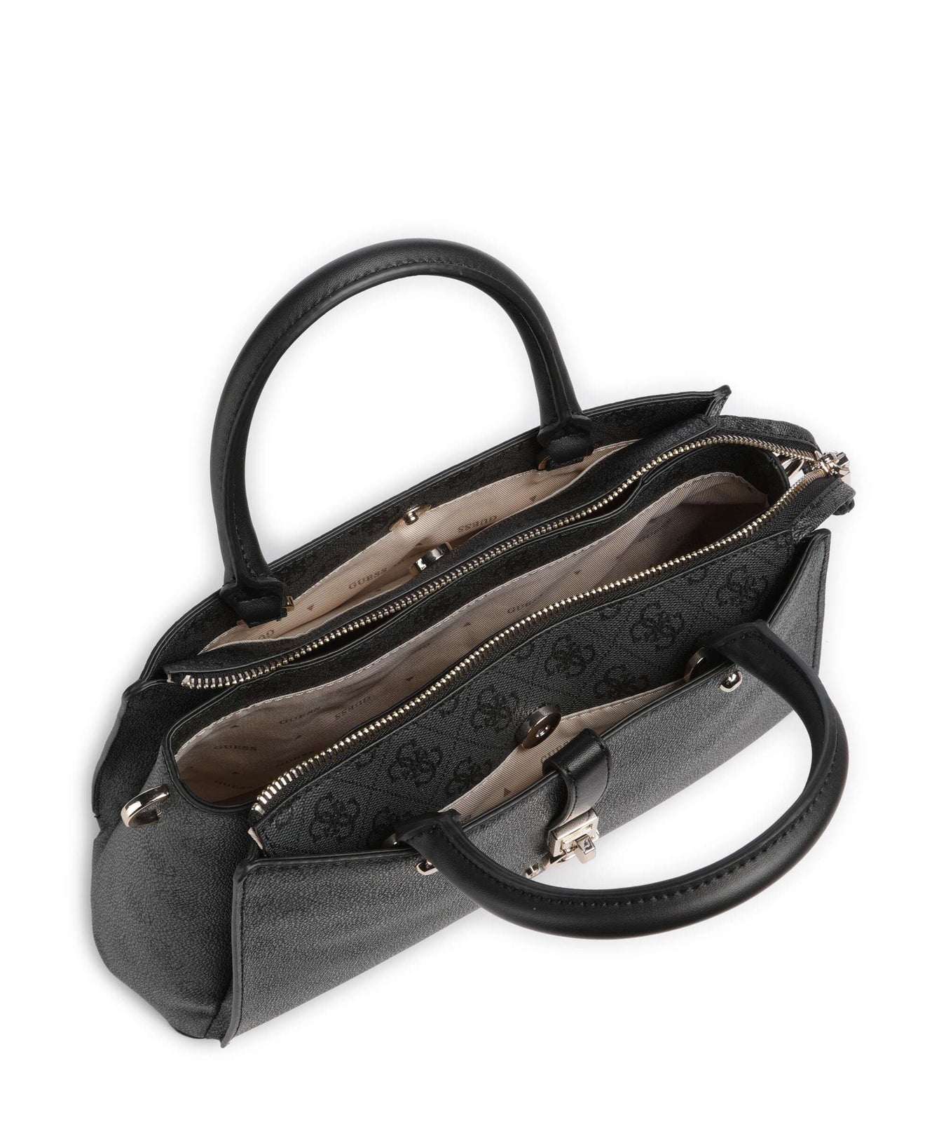 Guess Zamira Handbag coal logo