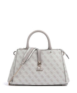 Guess Zamira Borsa a mano dark taupe logo