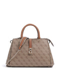 Guess Zamira Handbag latte logo