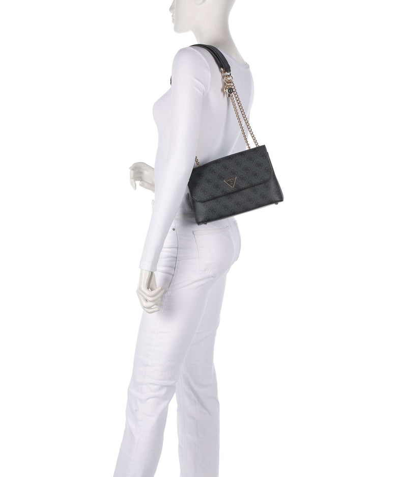 Guess Erica Eco Shoulder bag coal logo