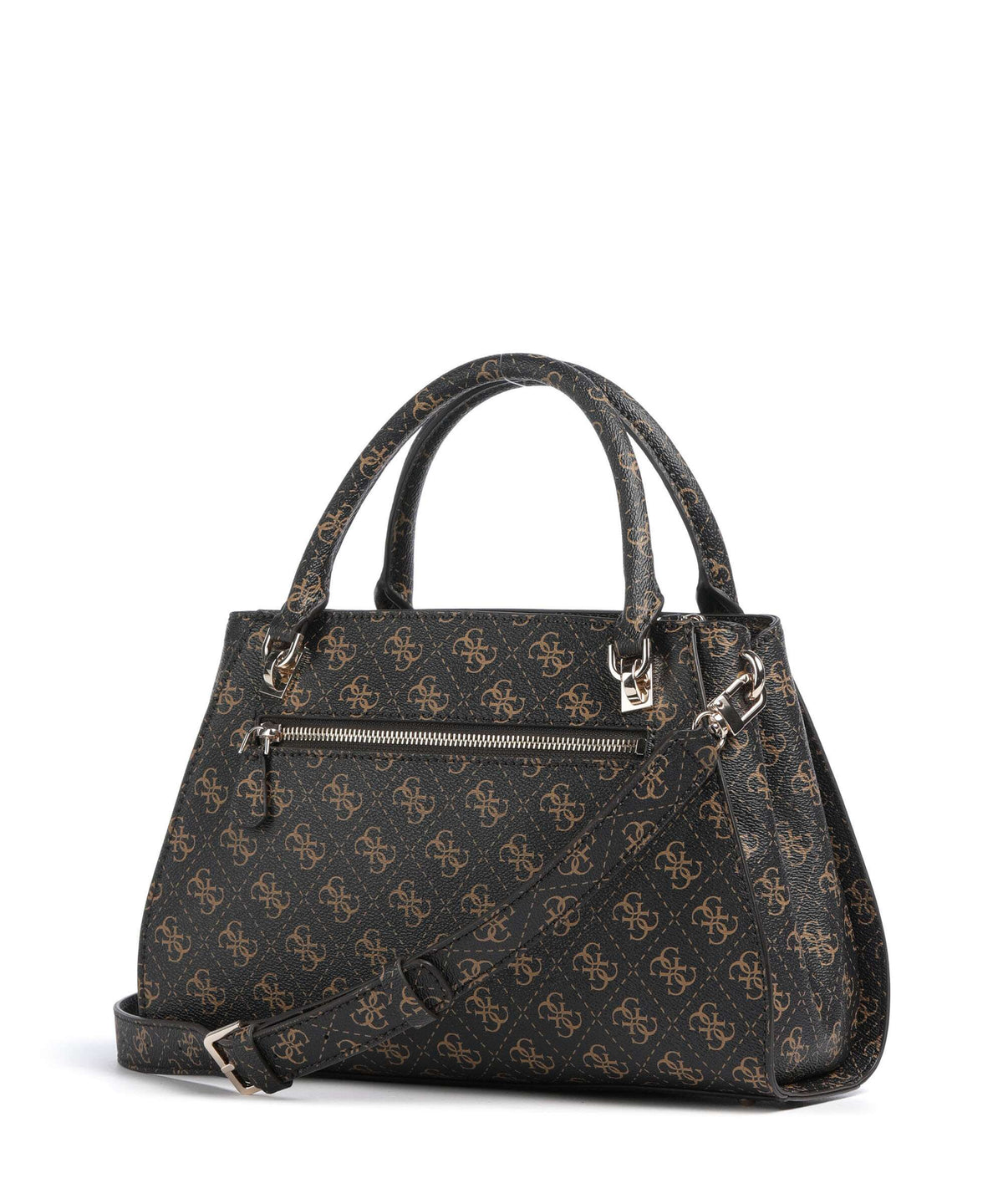 Guess Noelle Q Logo Handbag brown logo