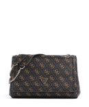 Guess Noelle Q Logo Schultertasche brown logo
