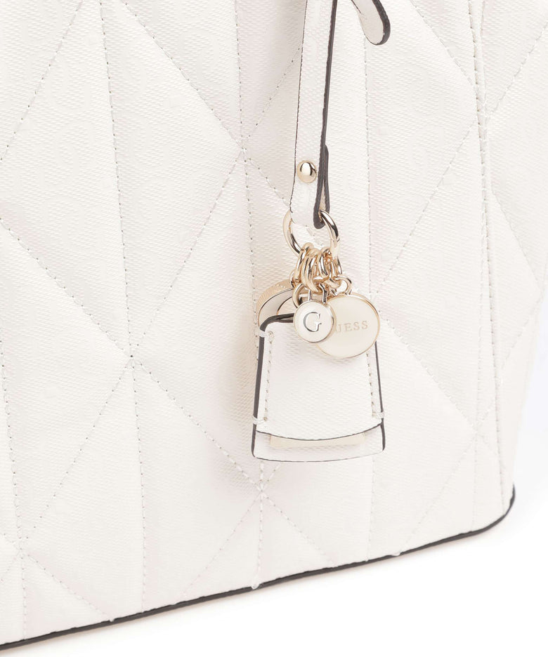 Guess Aldina G-Shine Tote bag offwhite