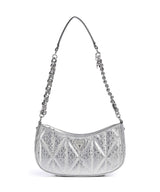 Guess Aldina G-Shine Schultertasche silver