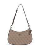 Guess Noelle Borsa a spalla latte logo/brown