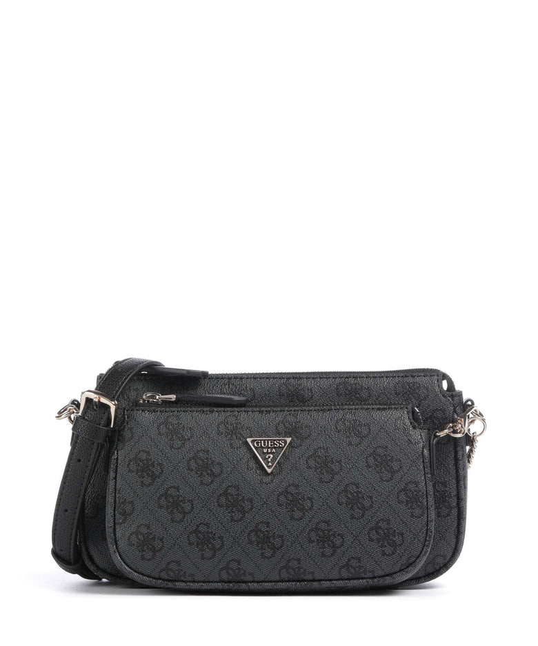 Guess Noelle 4G Logo Shoulder bag coal logo
