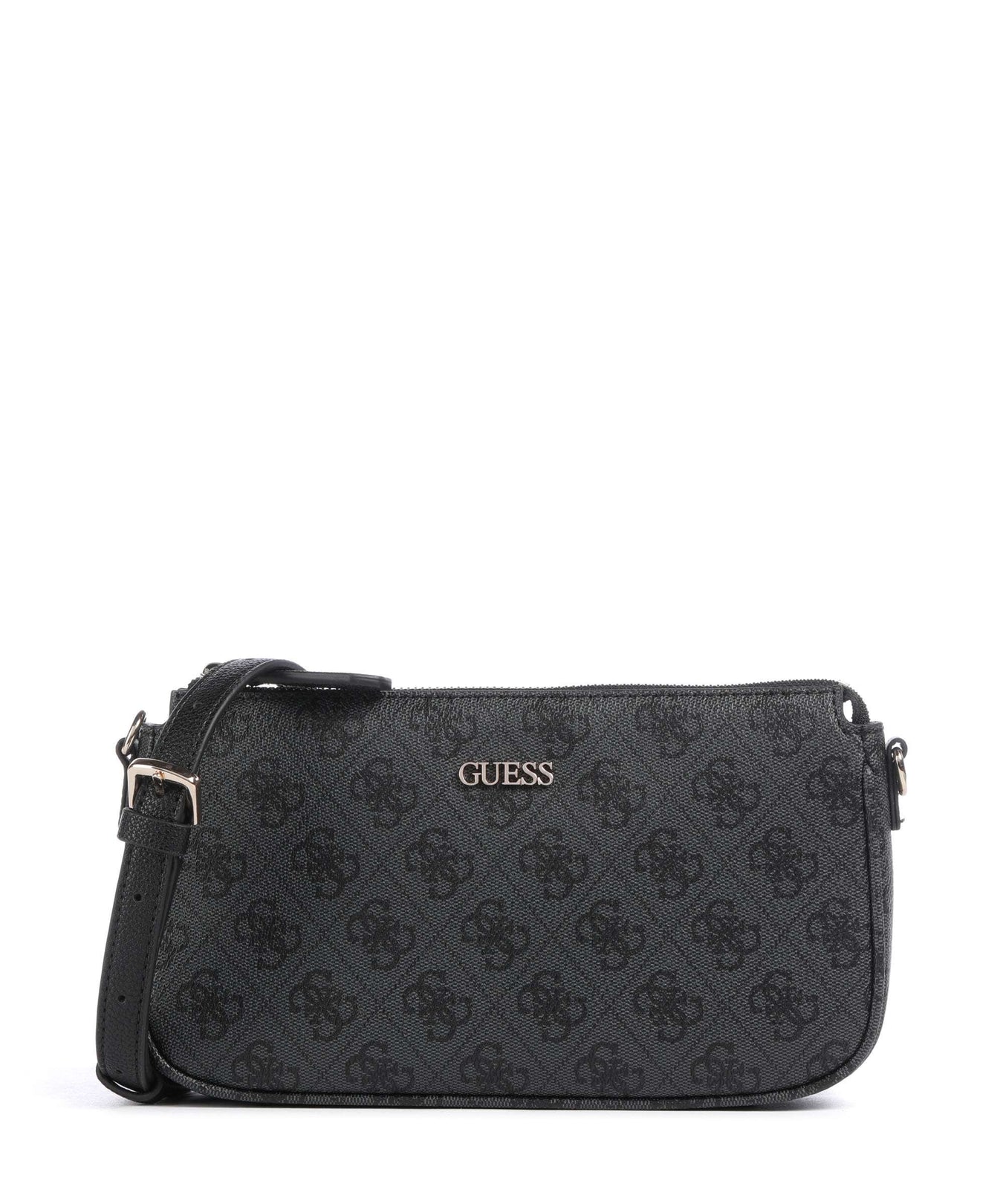 Guess Noelle 4G Logo Shoulder bag coal logo