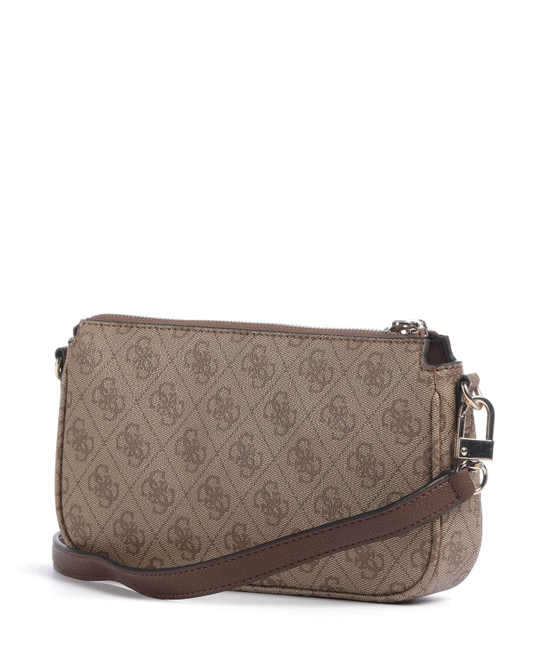Guess Noelle 4G Logo Shoulder bag latte logo/brown