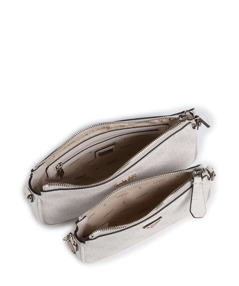 Guess Noelle 4G Logo Shoulder bag white logo