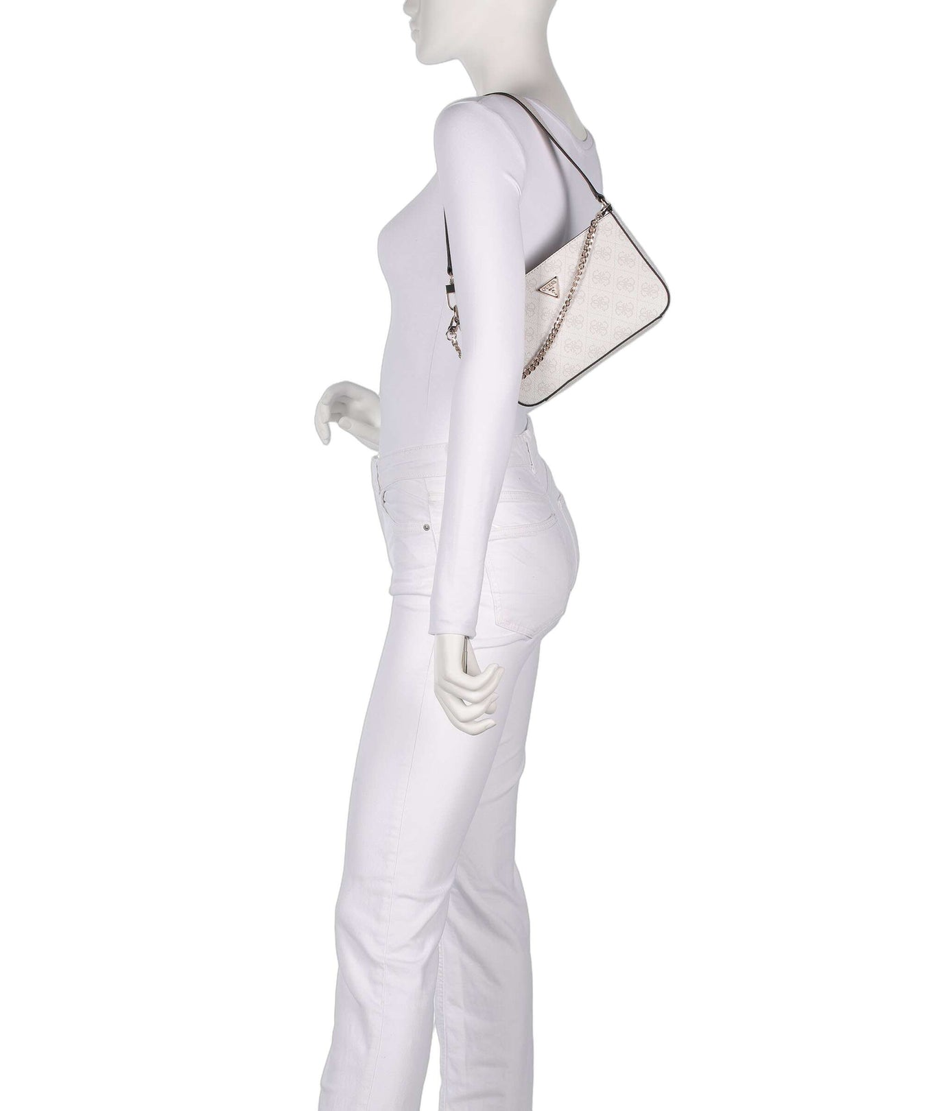 Guess Noelle Mini Shoulder bag white logo