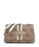 Guess Noelle 4G Logo Schultertasche latte logo