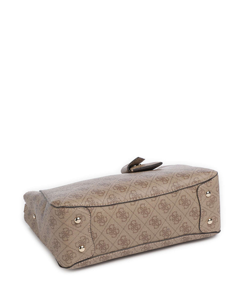 Guess Brenton Handbag latte logo