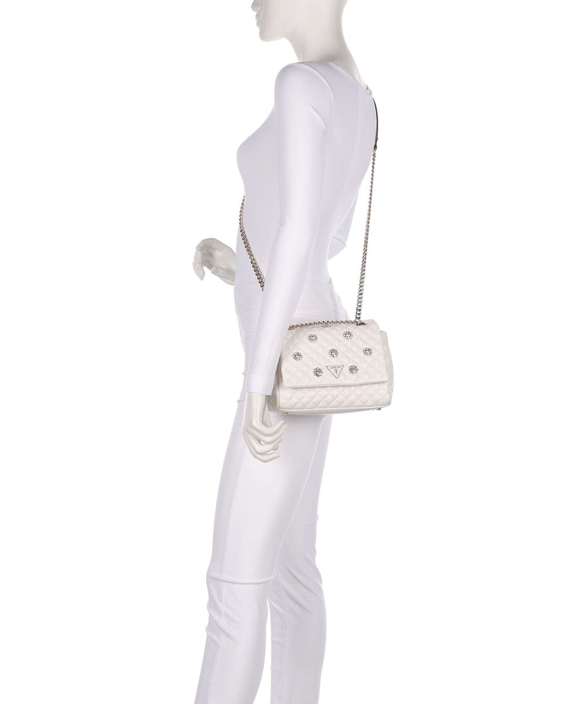 Guess Everlee Shoulder bag offwhite
