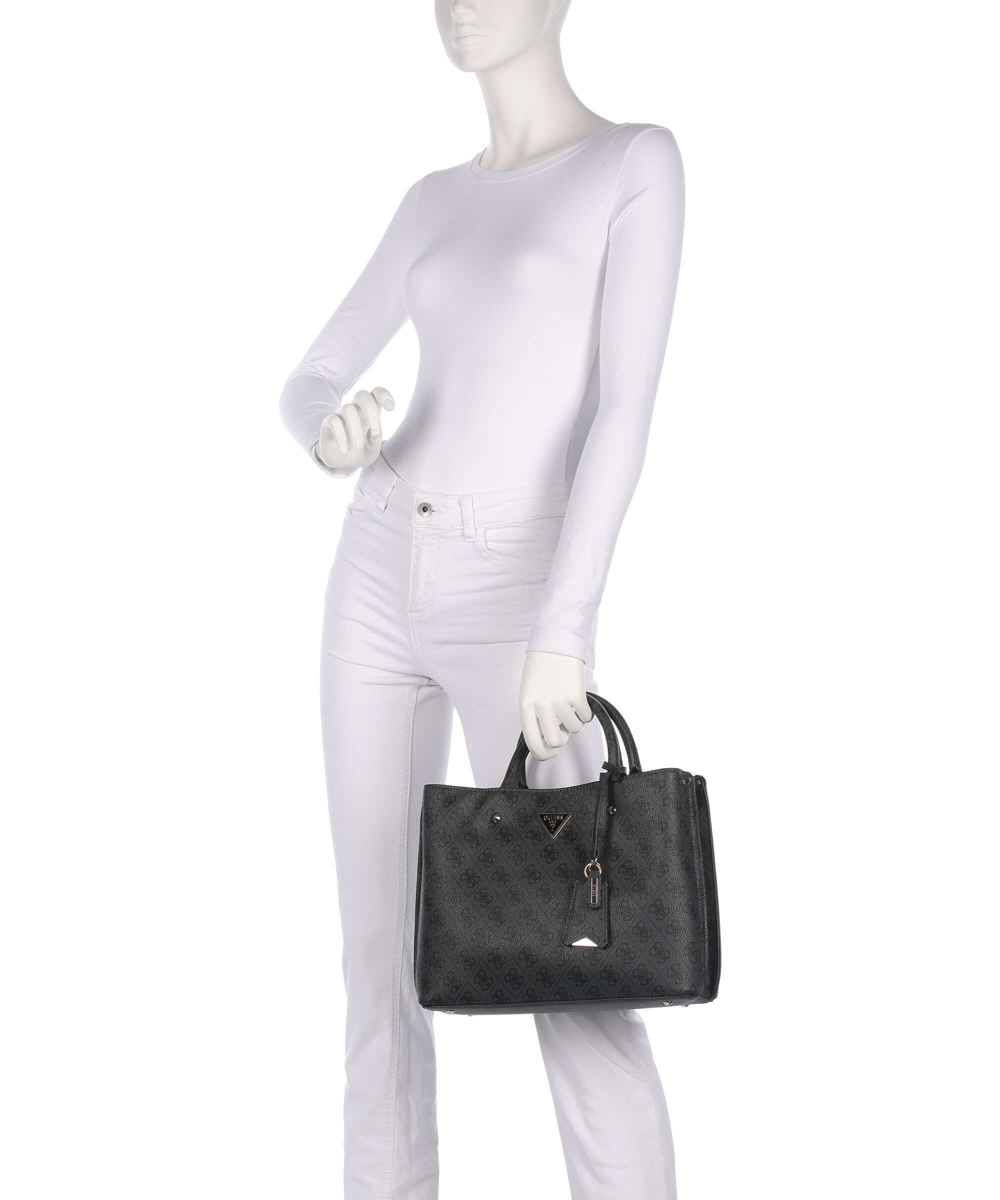 Guess Meridian Handbag coal logo