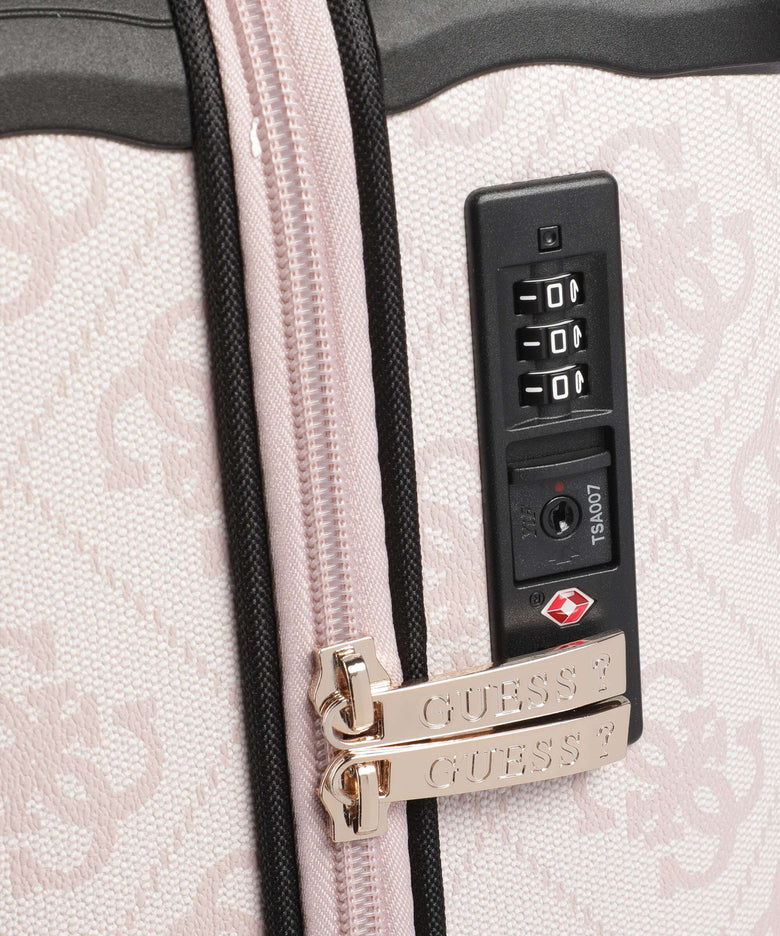 Guess Berta 4G Logo Spinner (4 wheels) rose water logo