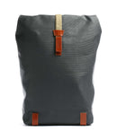Brooks England Pickwick Cotton Canvas Large Rolltop backpack grey
