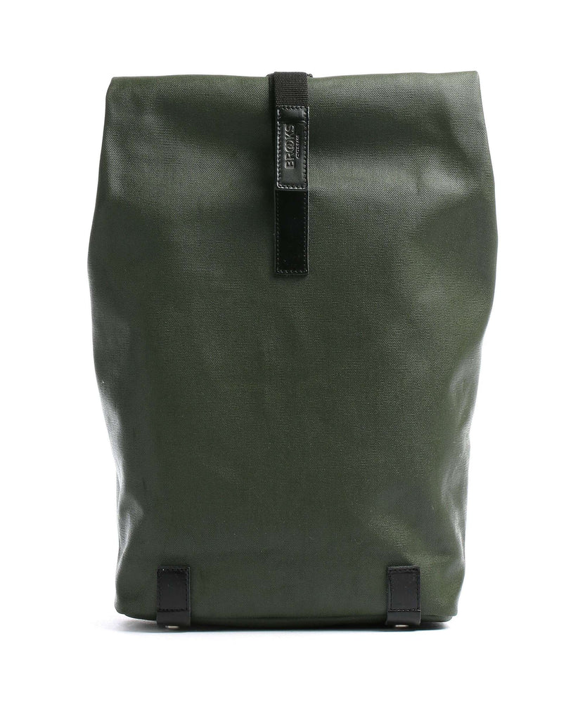 Brooks England Pickwick Cotton Canvas Small Rolltop backpack forest