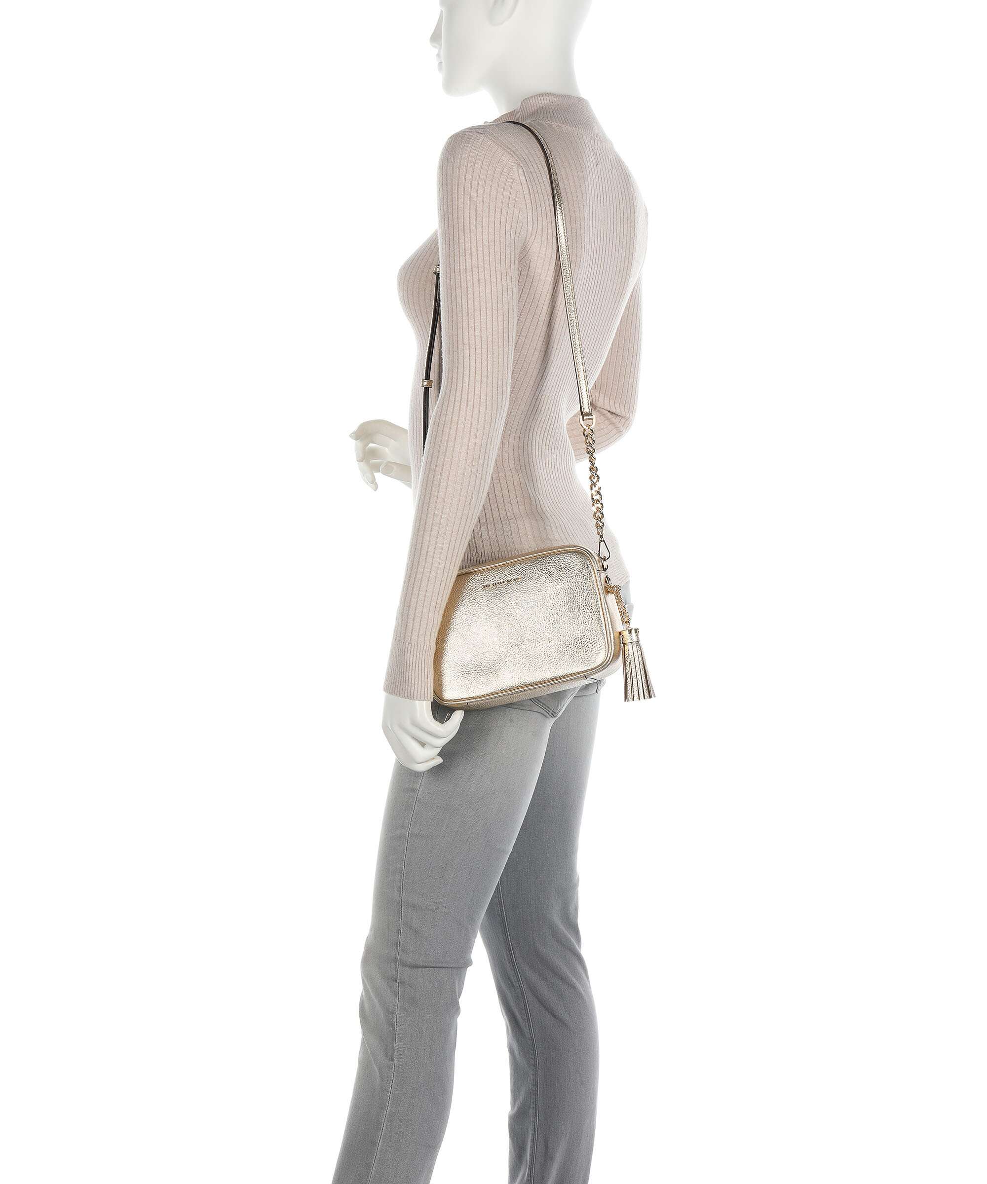 Michael Kors Jet Set Crossbody bag pale gold