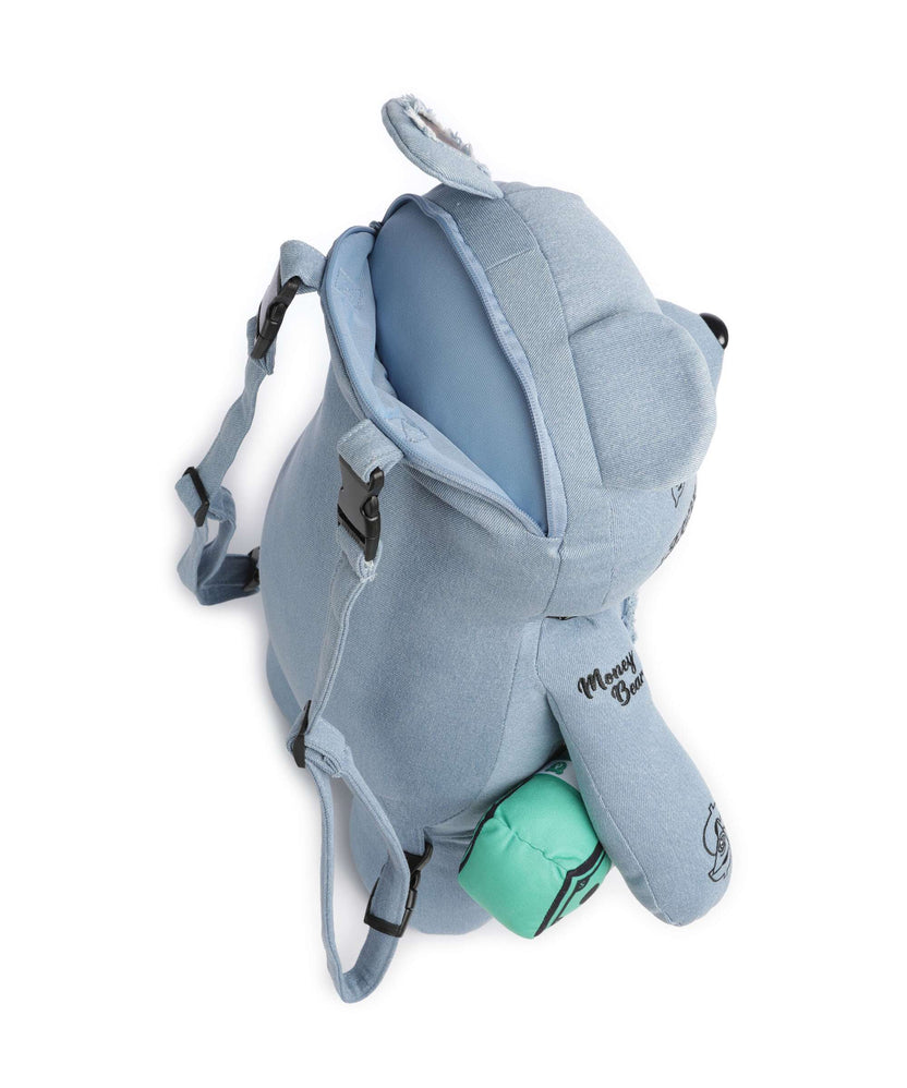Sprayground Denim Shark Moneybear Backpack blue