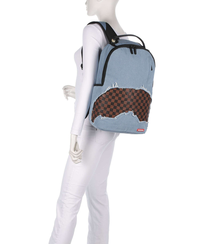 Sprayground Denim Shark Backpack blue