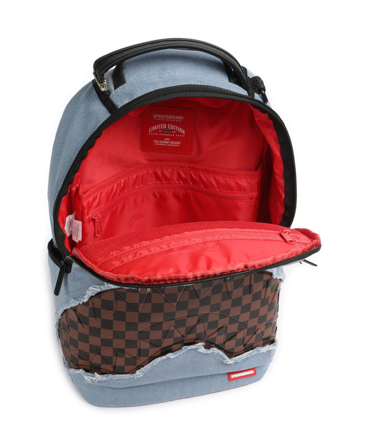 Sprayground Denim Shark Backpack blue