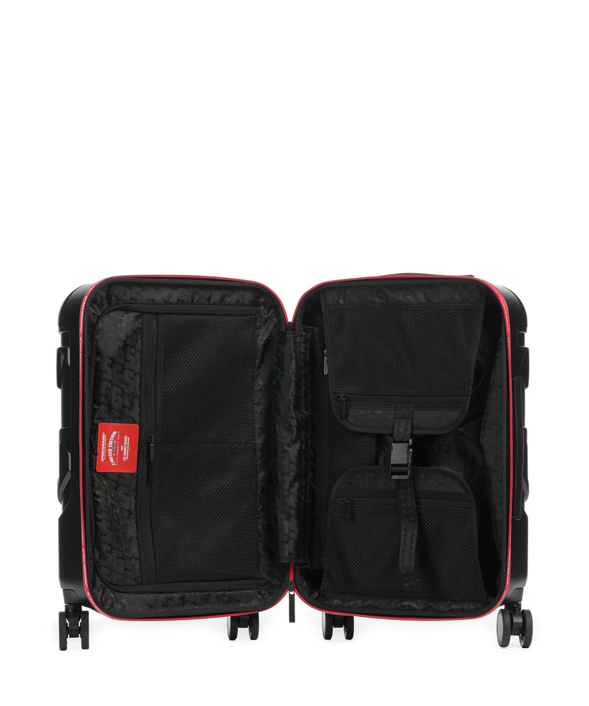 Sprayground Printed Zipper Shark Spinner (4 wheels) black