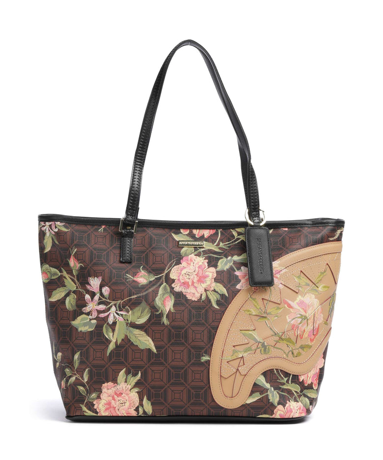 Sprayground AI Henny Floral Tote bag brown
