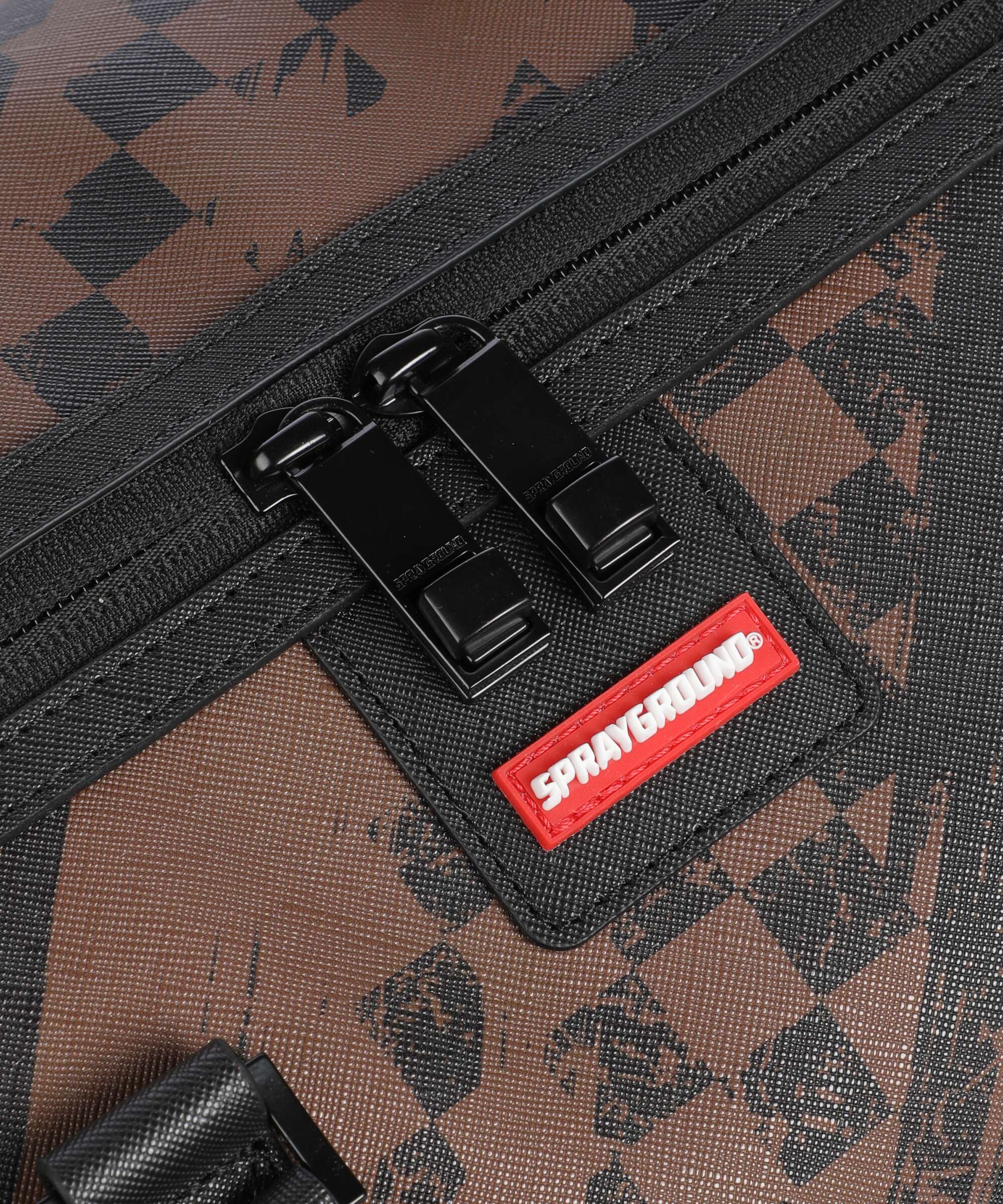 Sprayground Smeared Grunge Weekend bag brown