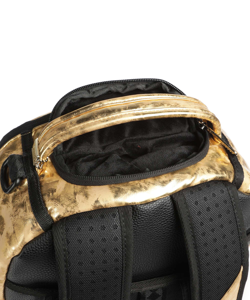 Sprayground Gold Weathered Backpack gold