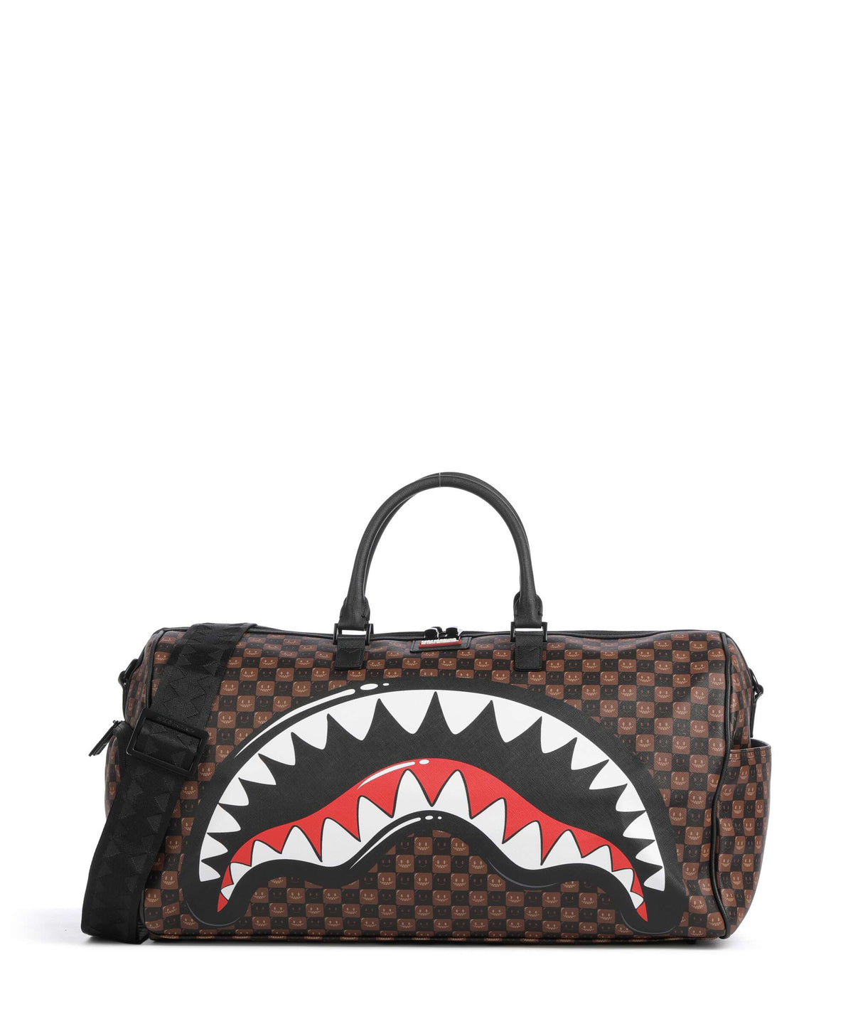 Sprayground Sharks In Paris Wtf Bubble Brown Check Weekend bag brown