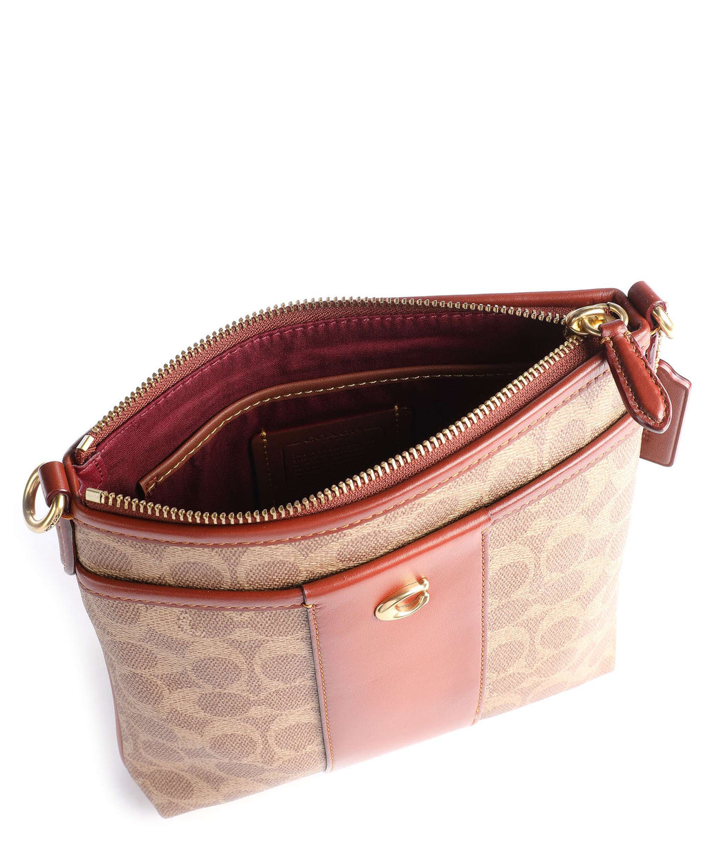 Coach Kitt Crossbody bag tan rust