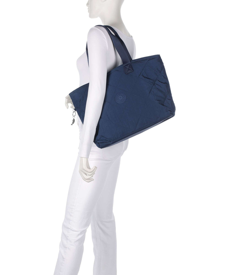 Kipling Crinkled Quilt Colissa Up Tote bag airy blue