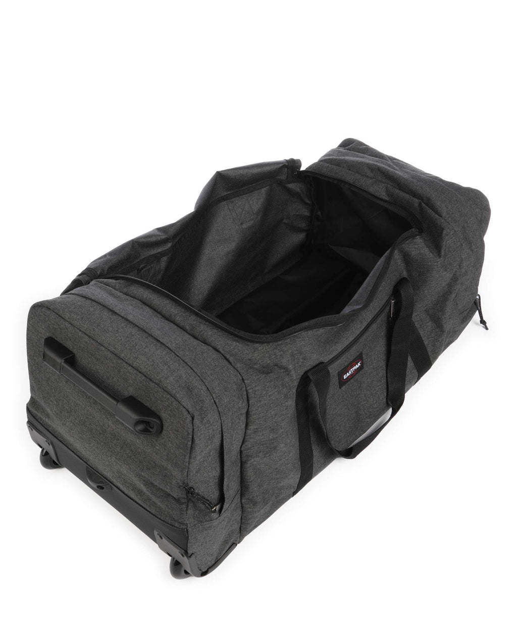 Eastpak Leatherface L + Travel bag with wheels black denim