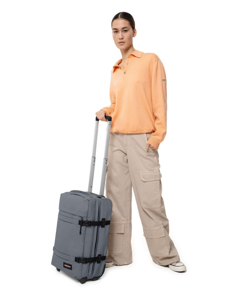 Eastpak Transit'R S Travel bag with wheels cobble grey