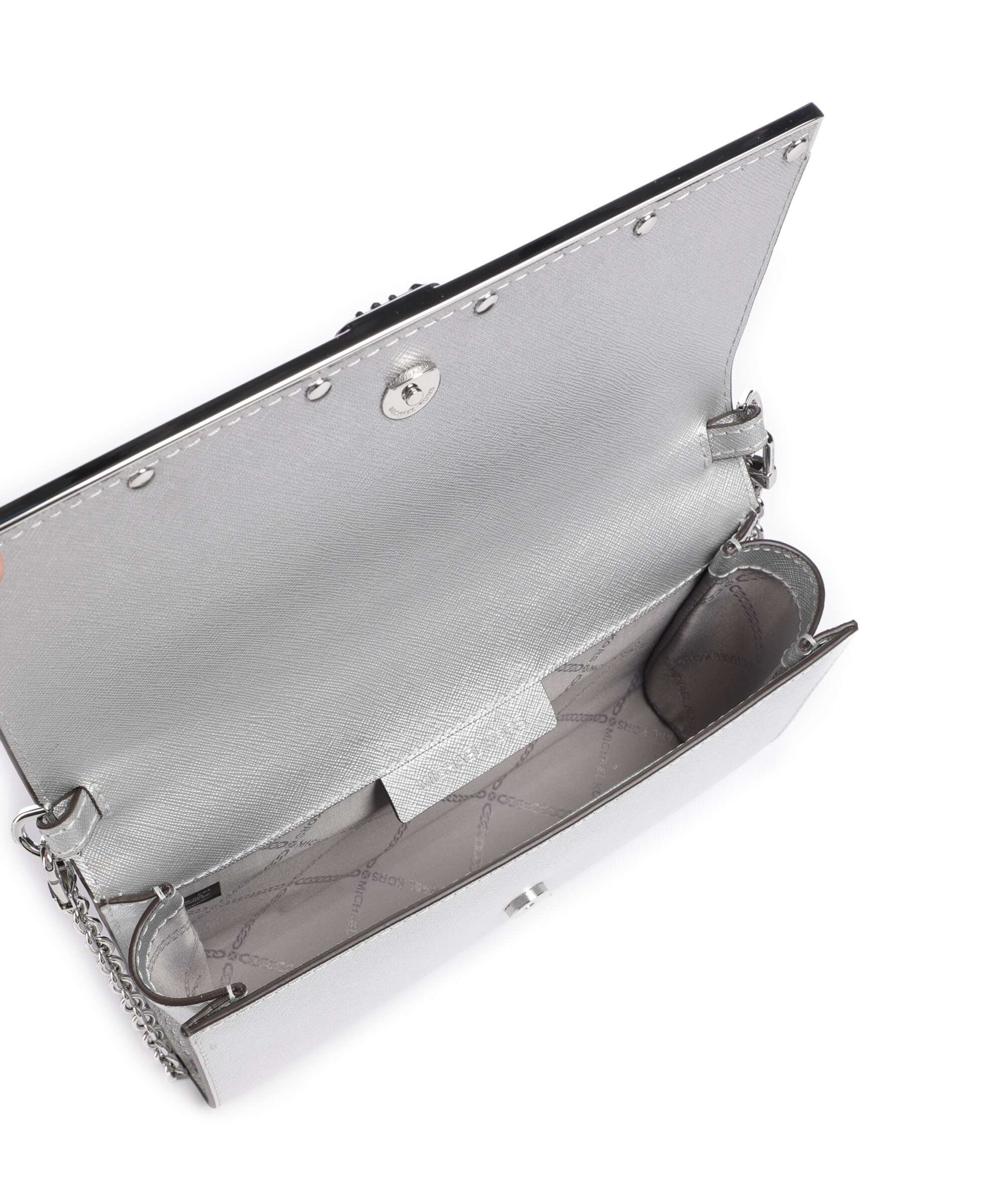 Michael Kors Mona Crossbody bag silver