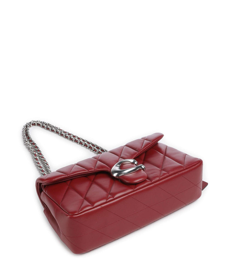 Coach Tabby Quilted 26 Shoulder bag dark ruby