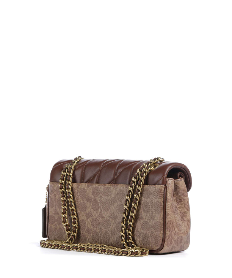 Coach Tabby Signature 26 Shoulder bag tan brown