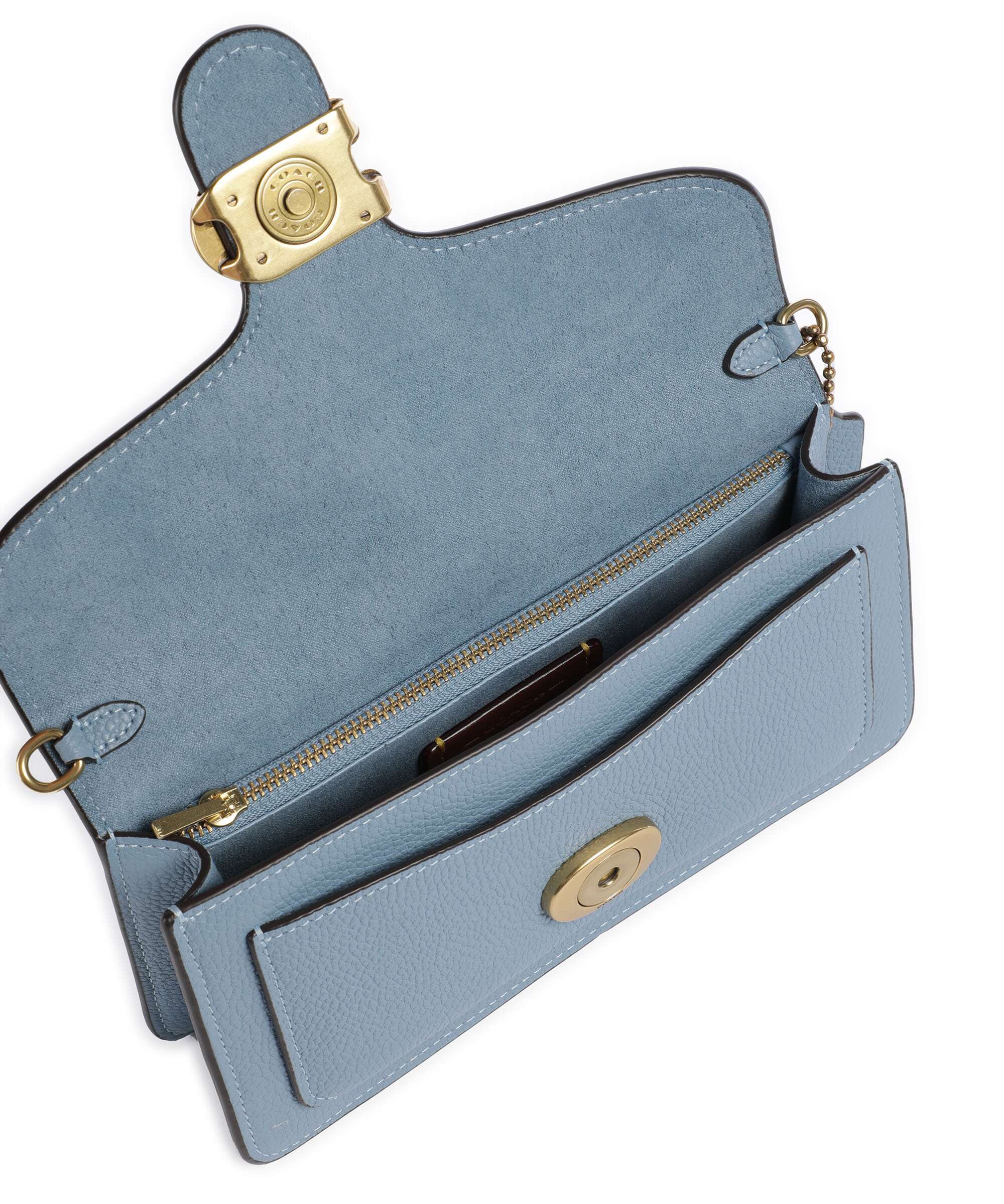 Coach Tabby Chain Crossbody bag bluebell
