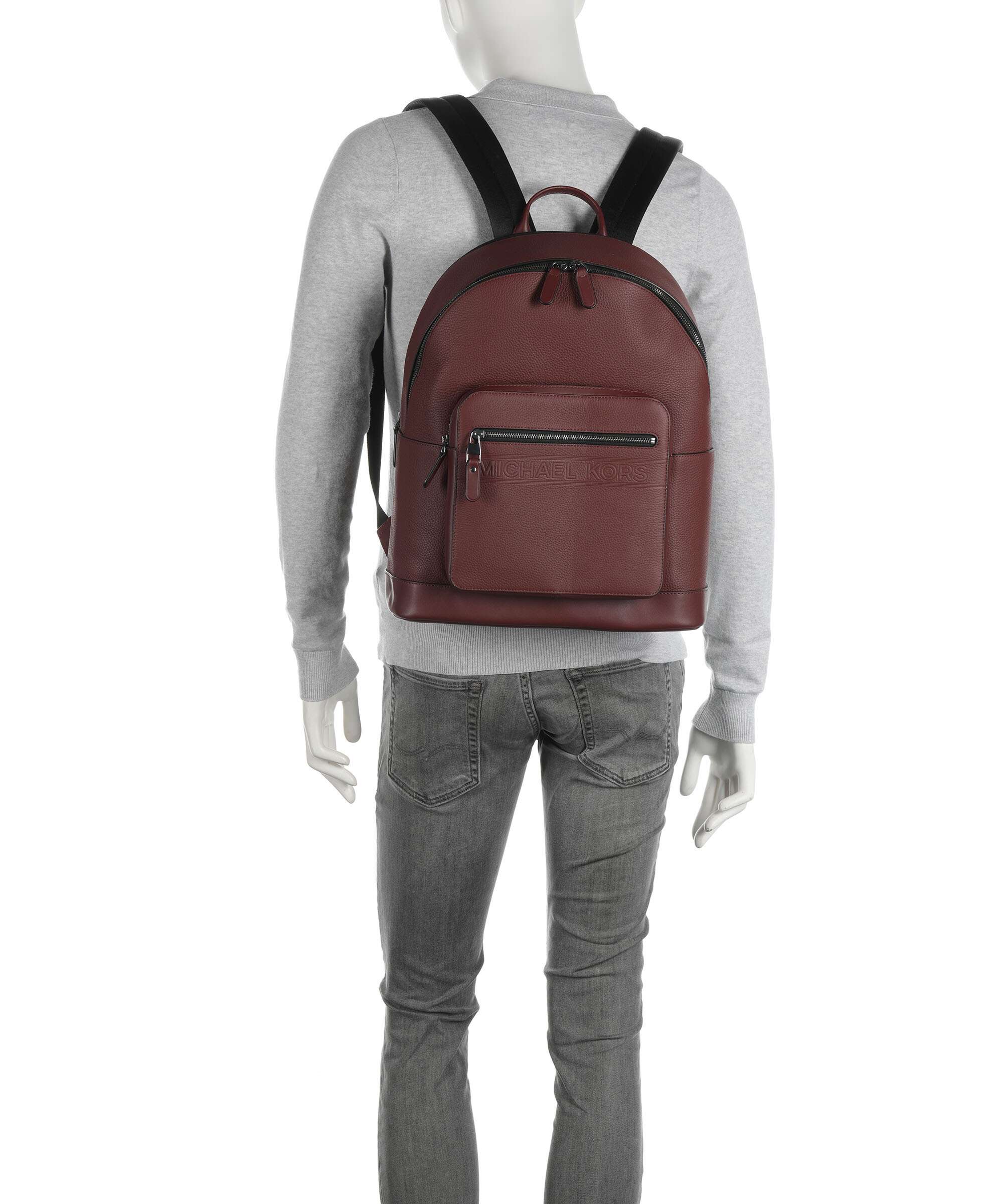 Michael Kors Hudson Backpack dark brandy