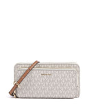 Michael Kors Jet Set Large Continental Umhängetasche vanilla/acorn
