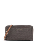 Michael Kors Jet Set Large Continental Umhängetasche brown/acorn