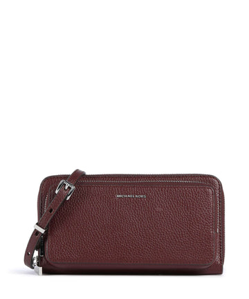 Michael Kors Jet Set Large Continental Borsa a tracolla oxblood