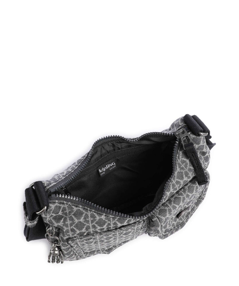 Kipling Denim Love Kenda Crossbody bag grey/denim
