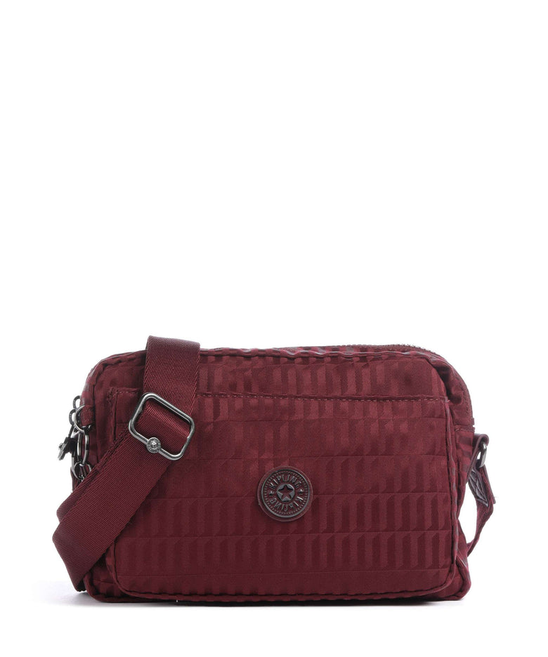 Kipling Elevated Abanu M Crossbody bag maroon tile