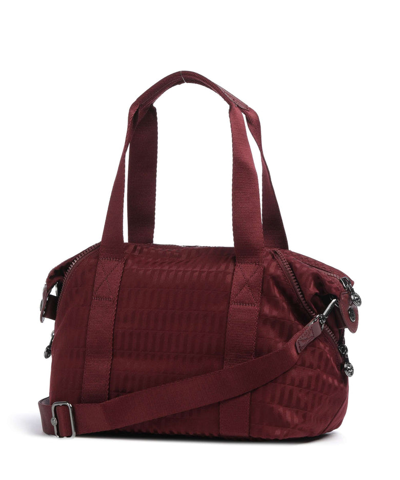 Kipling Elevated Art Mini Handbag maroon tile