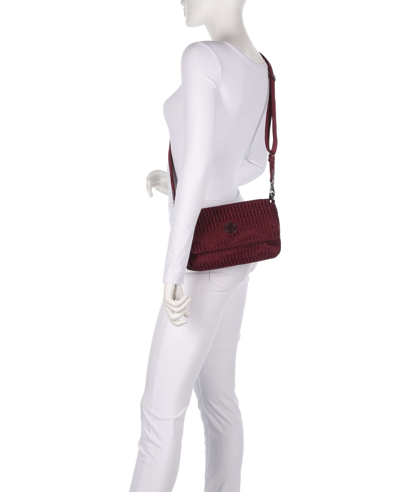 Kipling Elevated Aras Up Shoulder bag maroon tile
