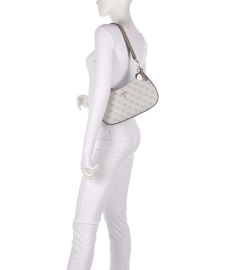 Guess Noelle Shoulder bag dark taupe logo