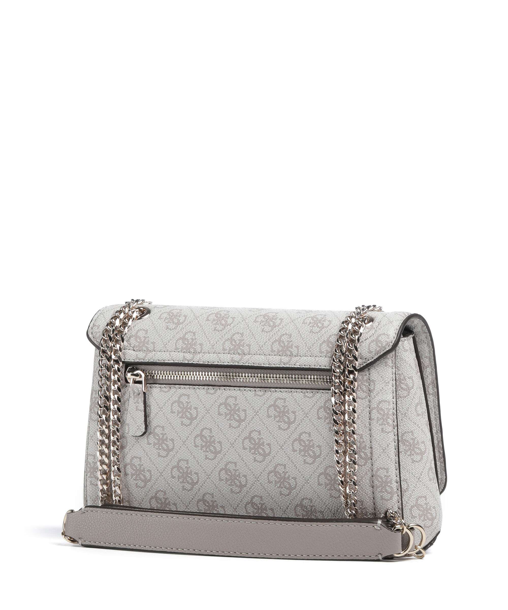 Guess Noelle Shoulder bag dark taupe logo