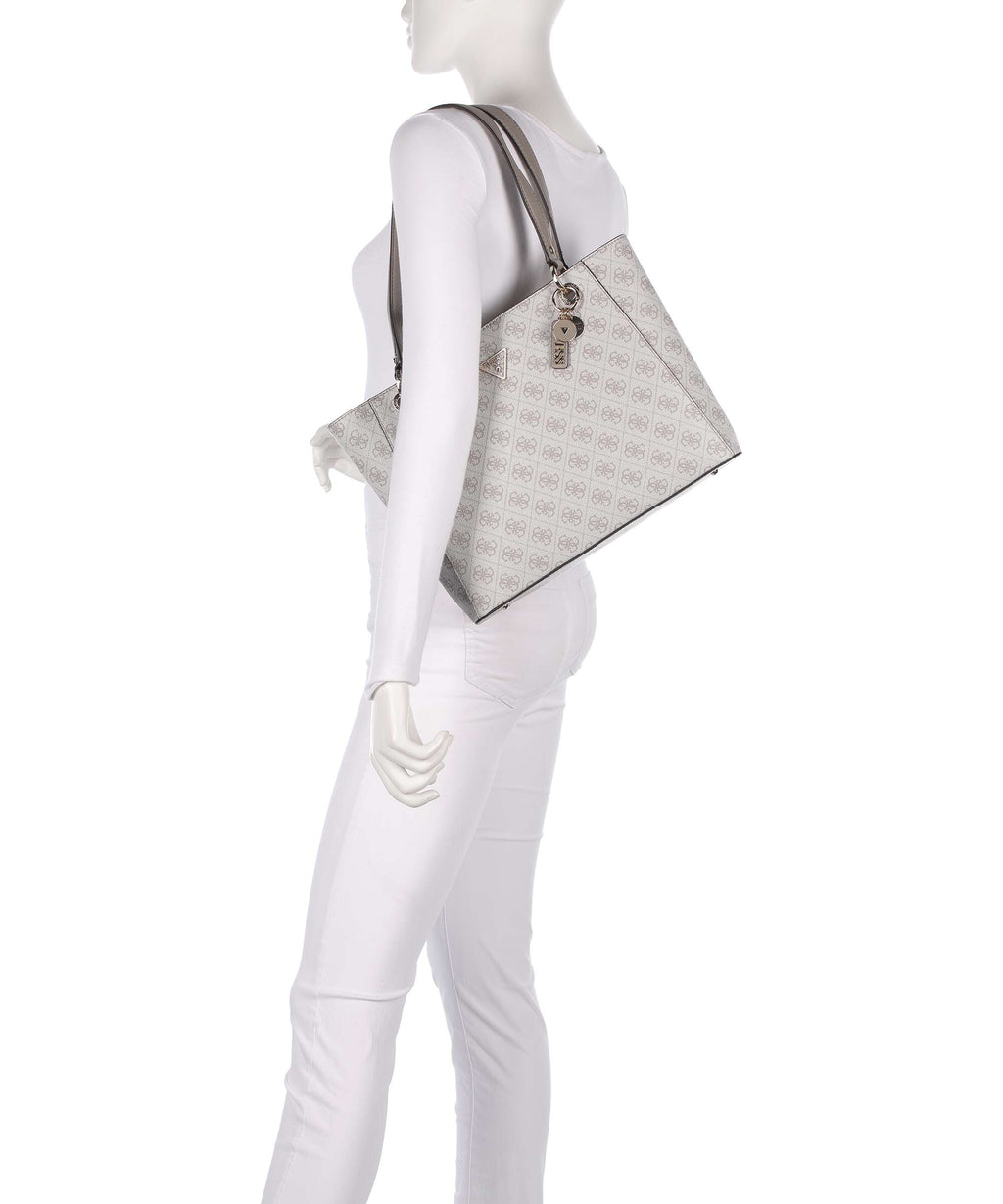 Guess Noelle Tote bag dark taupe logo
