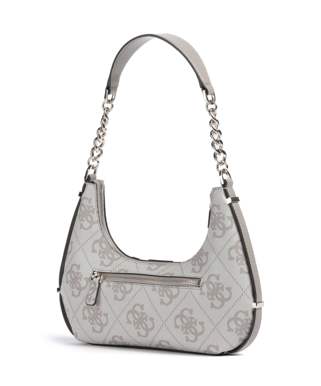 Guess Erenia Shoulder bag dark taupe logo